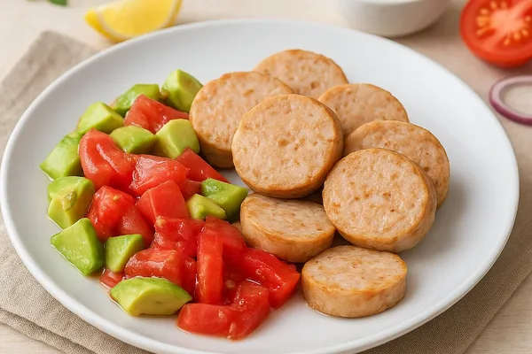 Домашние куриные колбаски в коллагеновой оболочке