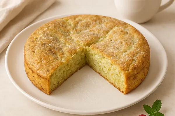 Несладкий заливной пирог с капустой