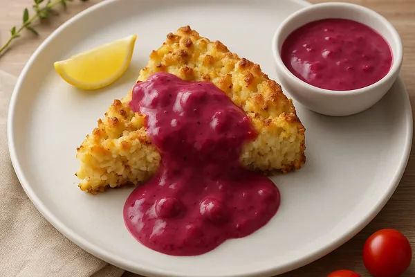 Творожная запеканка с миндально-кокосовой крошкой