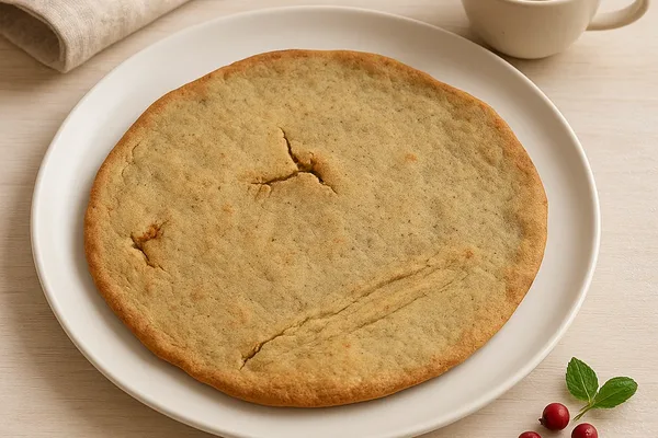 Несладкая лепешка из зелёной гречки 