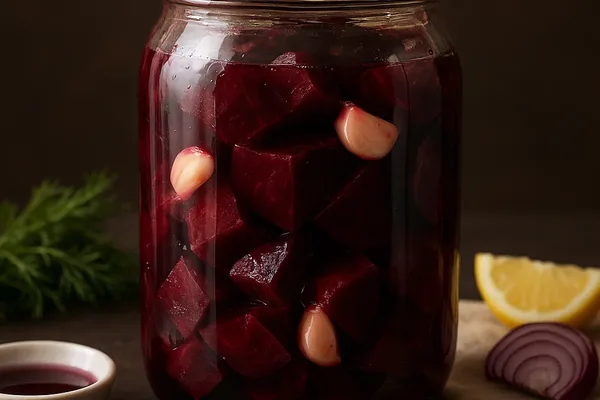 Маринованная свёкла с чесноком 