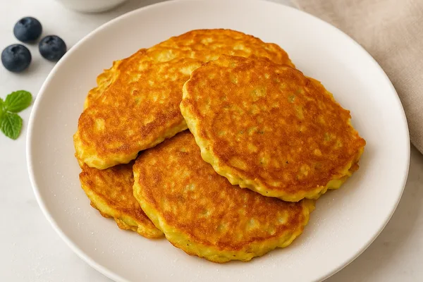 Несладкие кабачковые оладьи без муки и крахмала