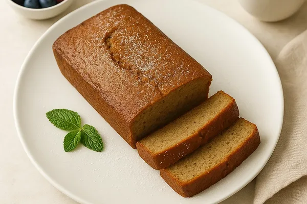 Банановый кекс без глютена и лактозы