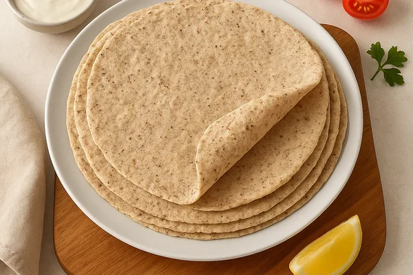 Безглютеновые лаваши без яиц, масла и молочных продуктов