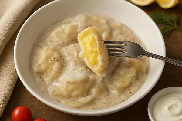 Безглютеновые вареники с картошкой