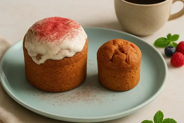 Безглютеновый кулич с печеными яблоками 