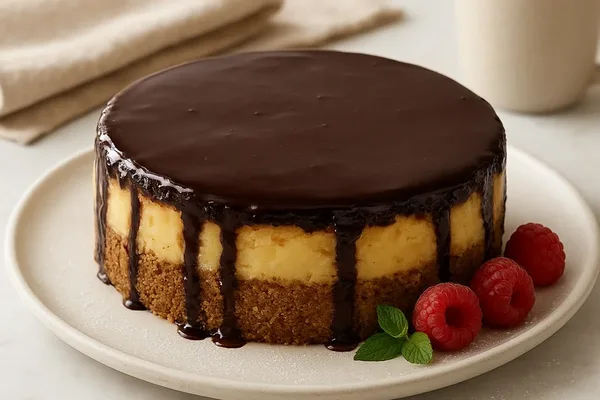 Десерт с творожно-сливочным слоем