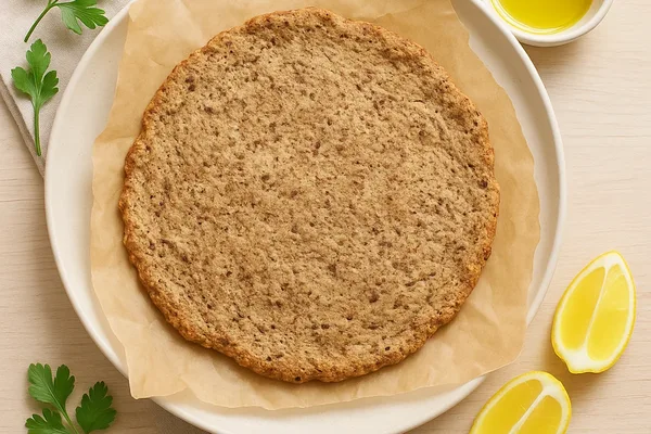 Лепёшка из жмыха миндаля и кешью