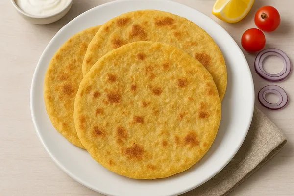 Простые кукурузные лепёшки с псиллиумом