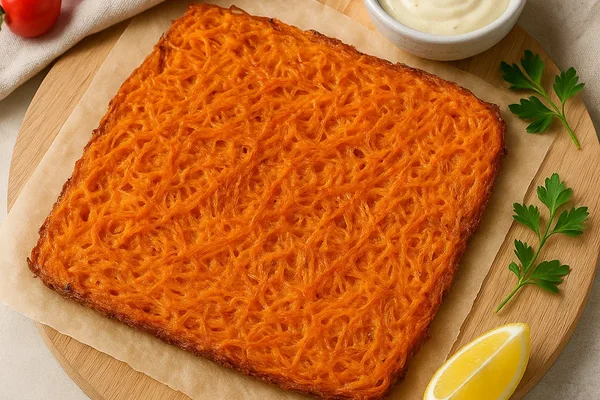 Морковная лепёшка без муки