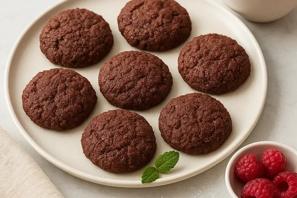 Шоколадное печенье с миндальной и кокосовой мукой