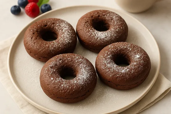Шоколадные пончики без глютена и сахара