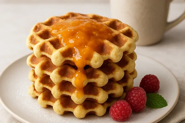 Мягкие вафли на кокосовой муке