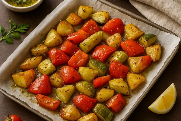 Ароматные запечённые овощи 