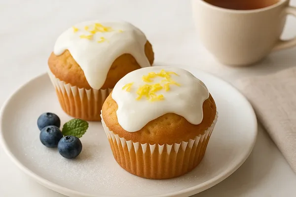 Лимонные кексы без зерновой муки