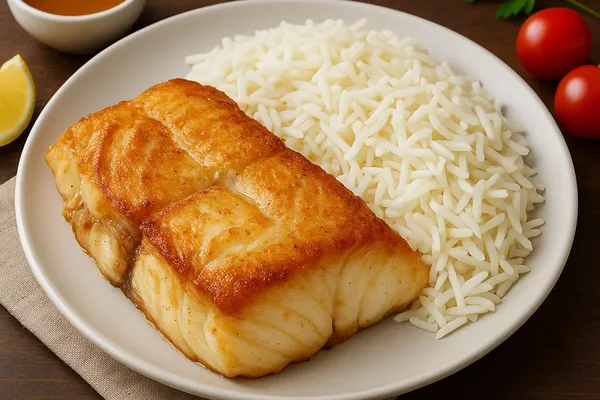 Треска с рисом басмати