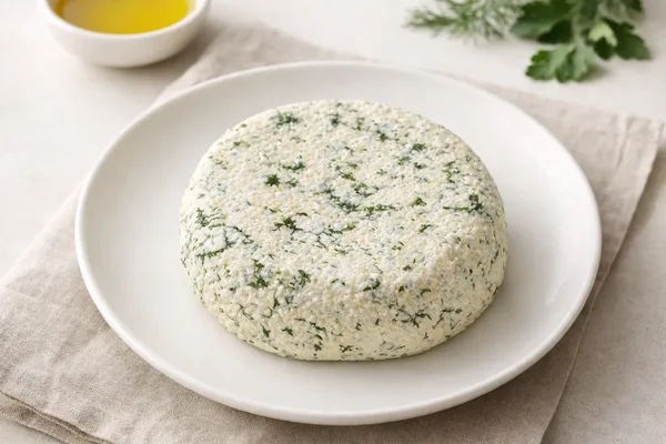 Домашний сыр с зеленью