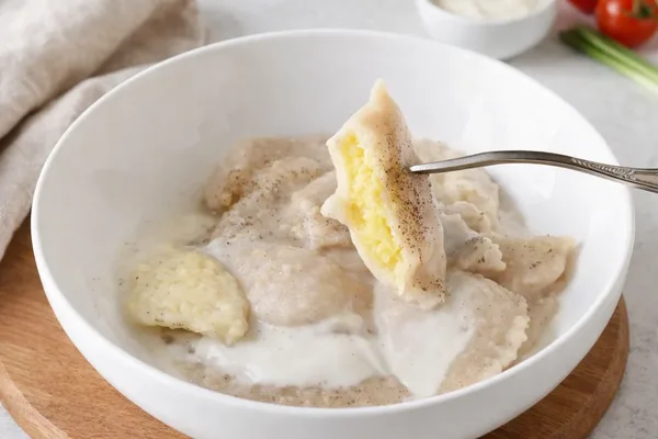 Вареники из рисовой муки