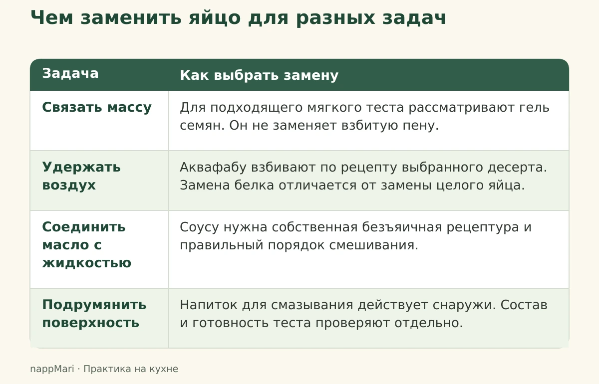 Четыре задачи яйца: связать массу, удержать воздух, собрать эмульсию и подрумянить поверхность