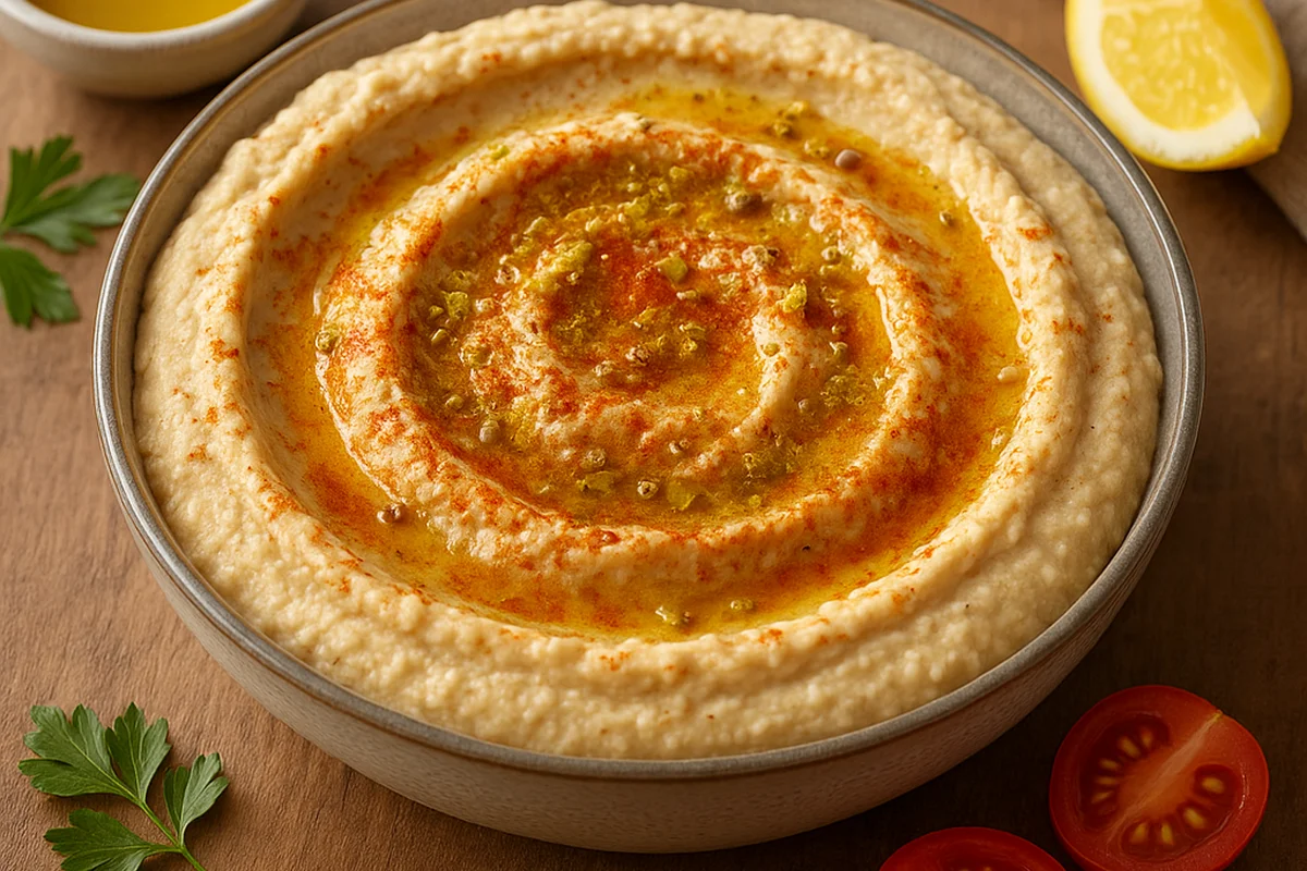 Домашний хумус из нута с тахини