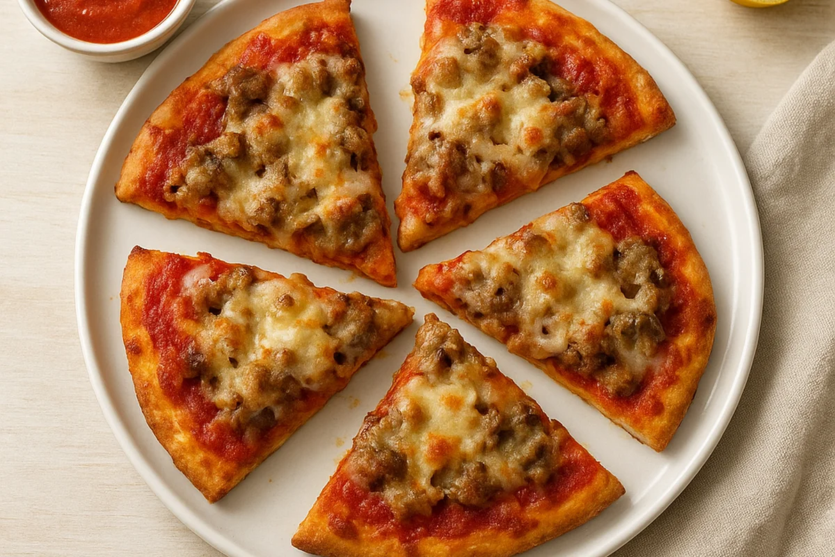 Оригинальная пицца на основе из кабачка 