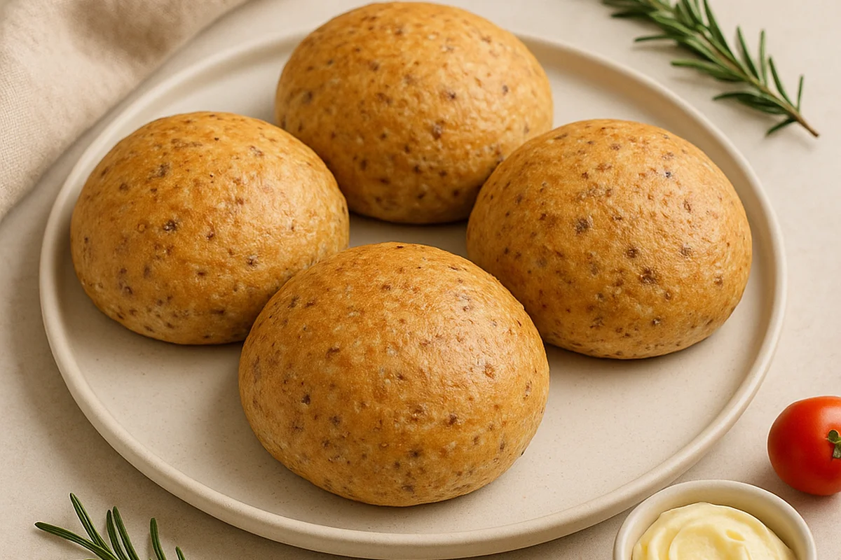 Бездрожжевые кето-булочки на миндальной муке со льном