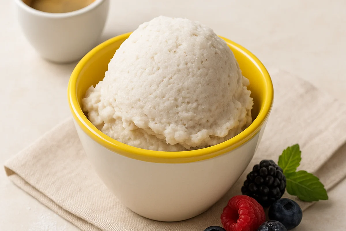 Кокосово-банановое мороженое на желтках