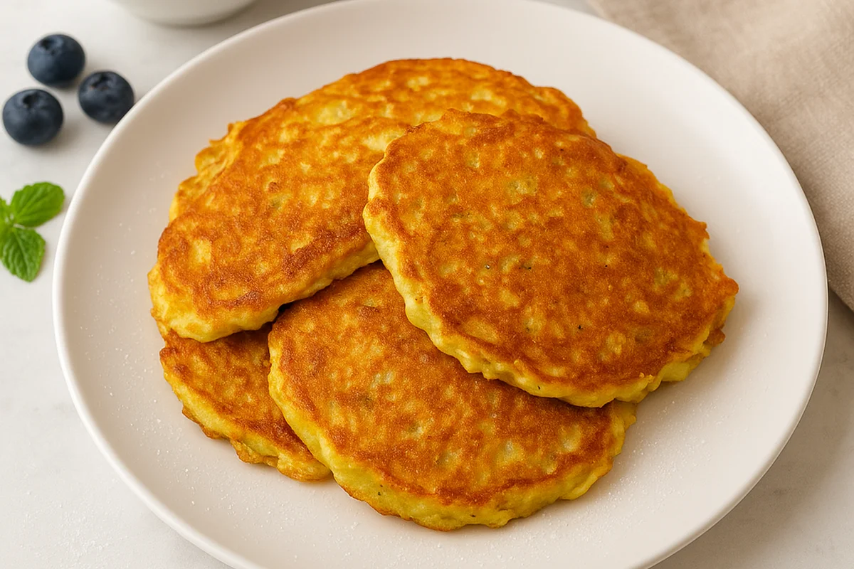 Несладкие кабачковые оладьи без муки и крахмала