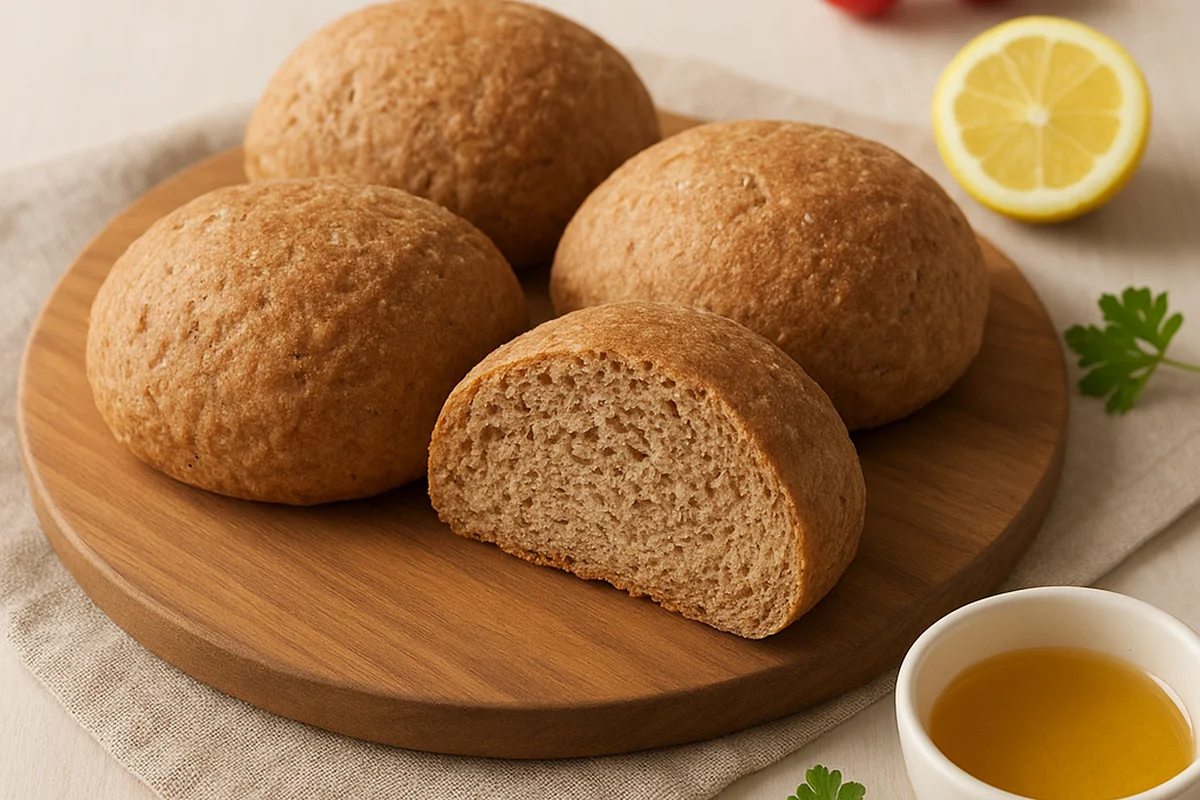 Цельнозерновые пшеничные булочки на кефире 