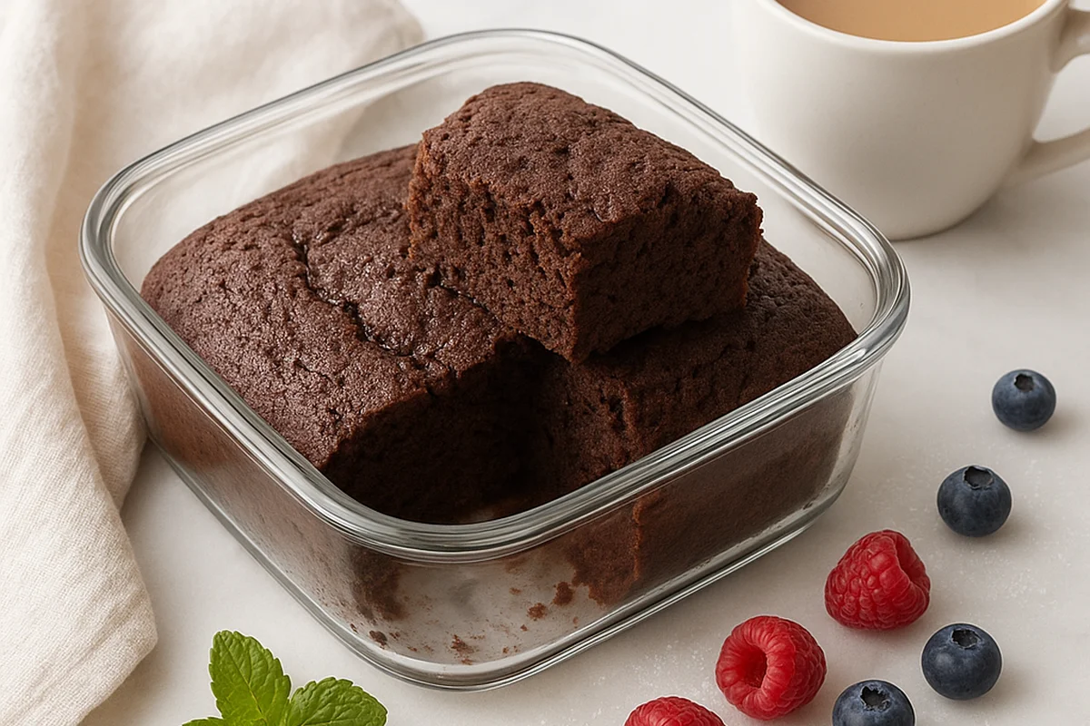 Шоколадный кето-кекс без лактозы