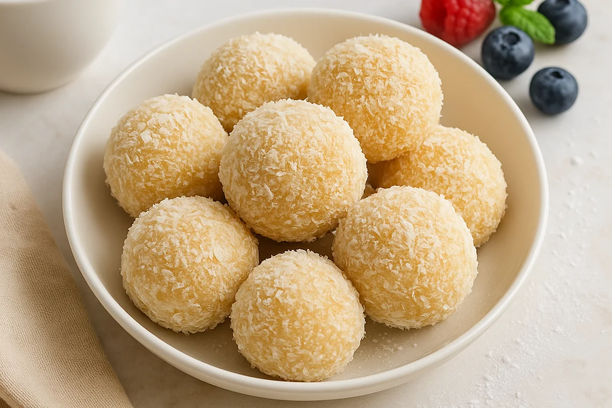 Кокосовые творожные шарики