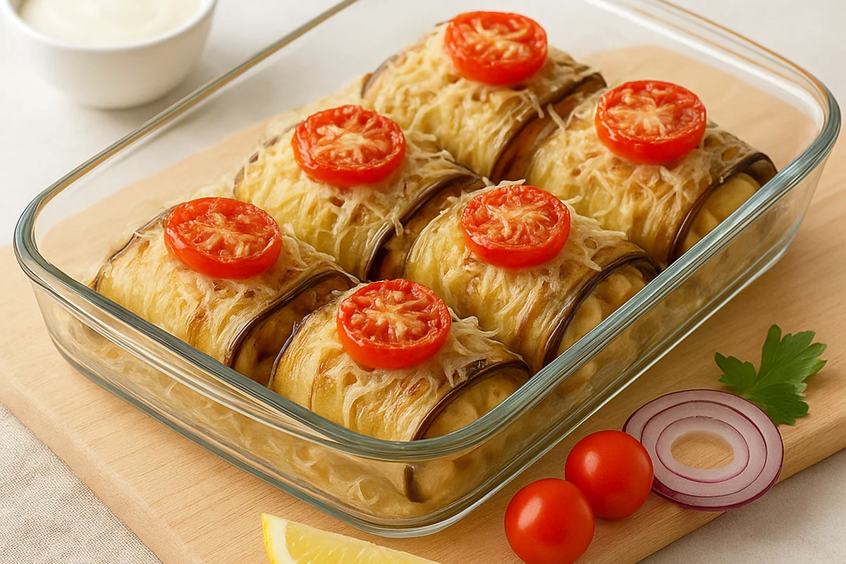 Рулетики из баклажанов 