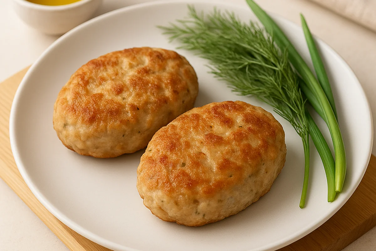 Сочные котлеты с зеленью