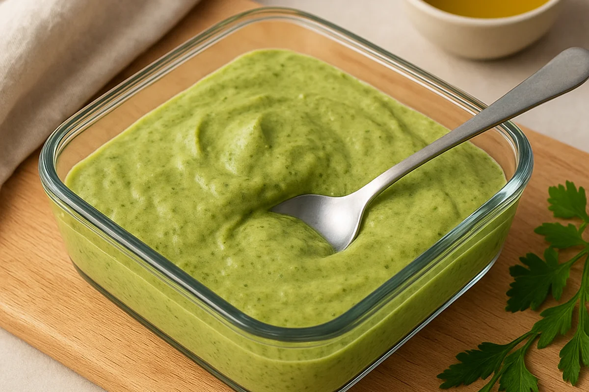 Соус из кешью с лимоном и зеленью