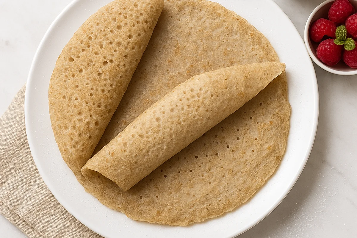 Блины из зелёной гречки