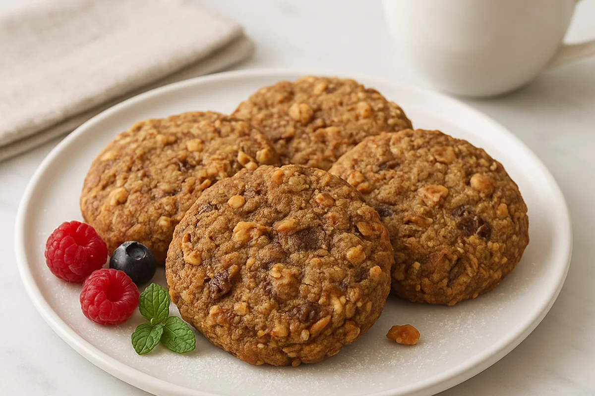 Безглютеновое печенье с орехами и сухофруктами 