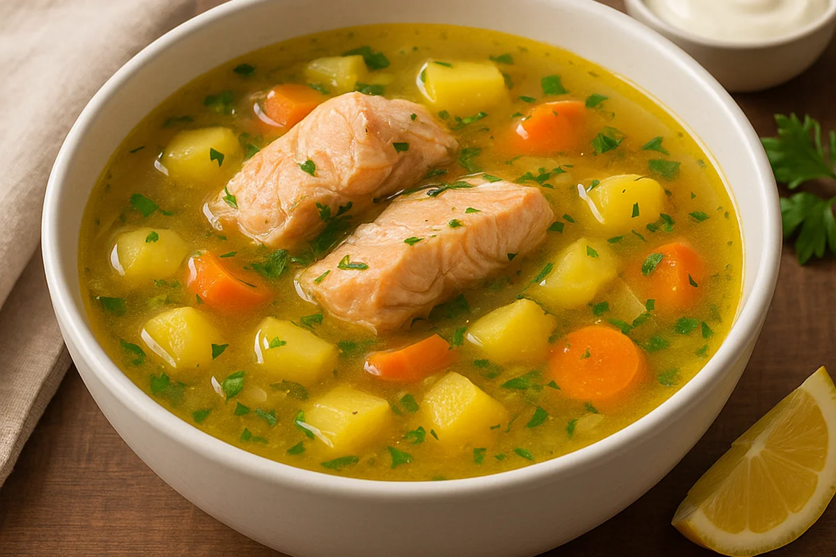 Рыбный суп с картофелем