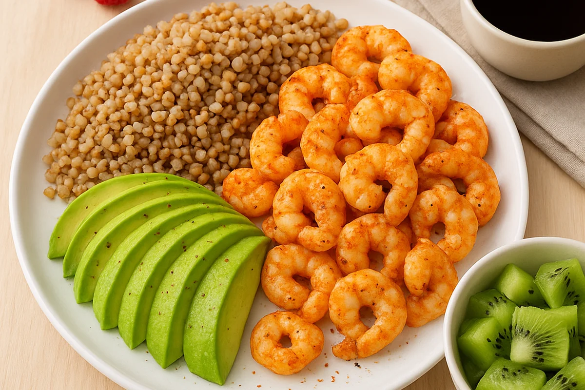 Идея белкового завтрака с гречкой