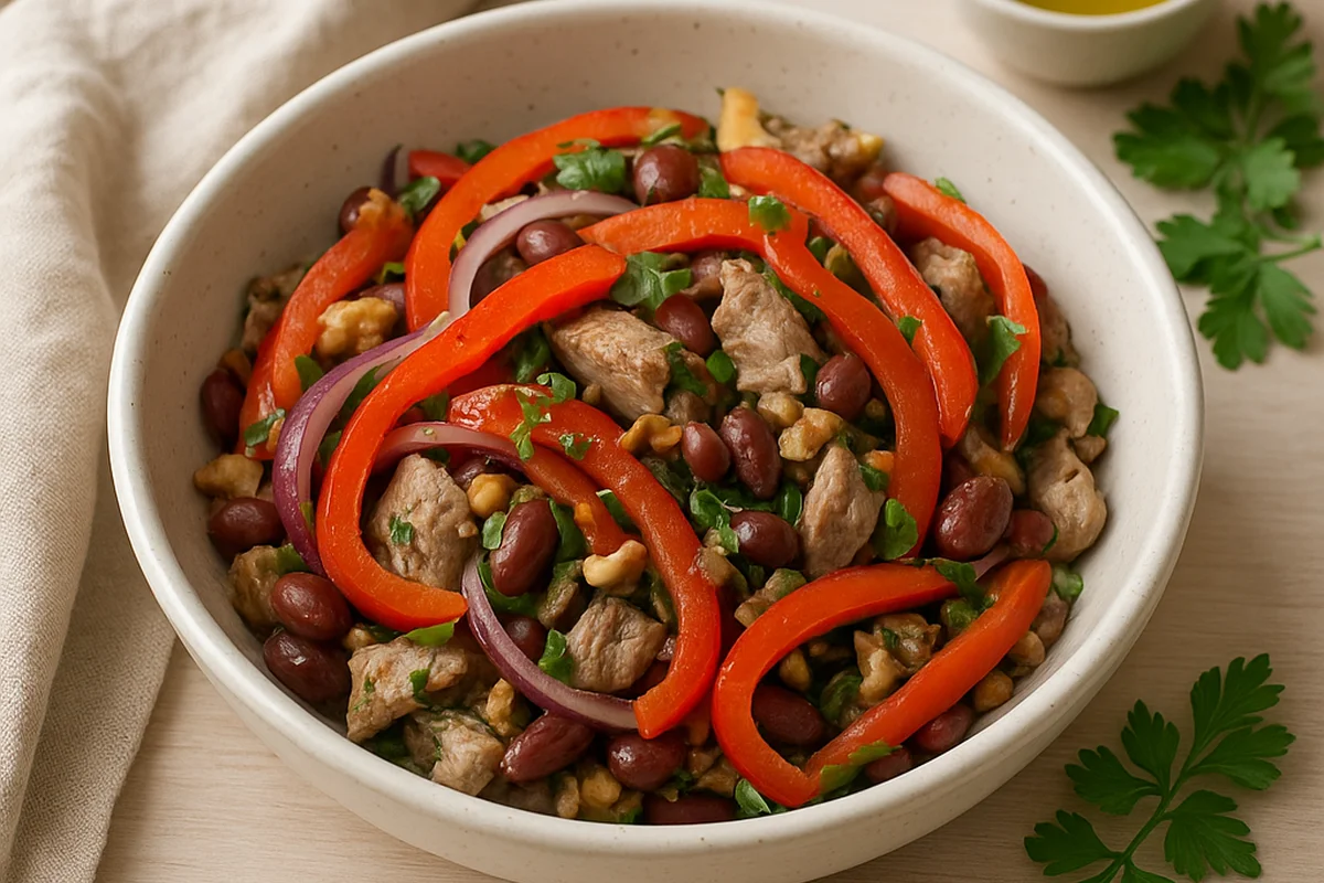 Салат Тбилиси с говядиной