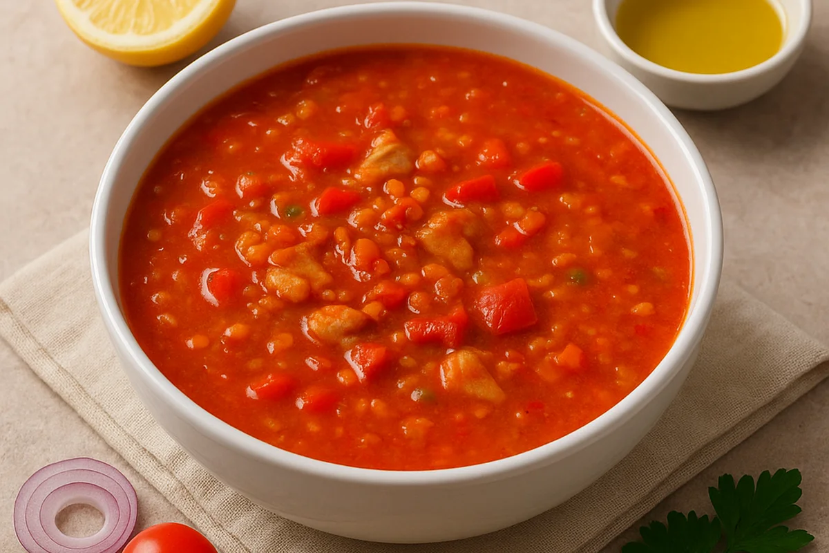 Чечевичный суп с курицей