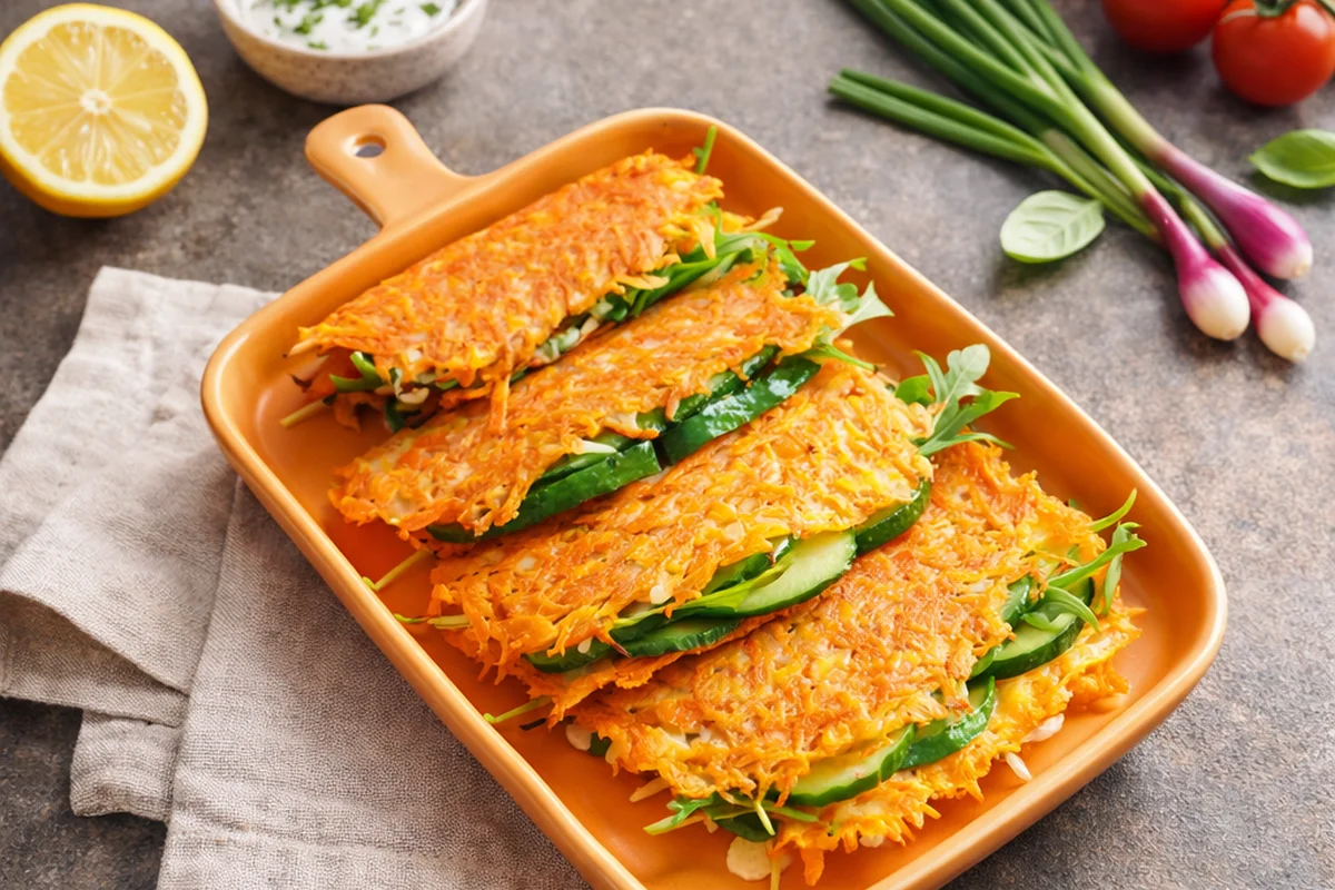 Морковная лепёшка без муки